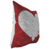 Personalized Red Heart Pillow
