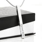 Personalized 3D Vertical Bar Necklace