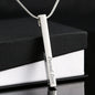 Personalized 3D Vertical Bar Necklace