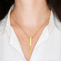 Personalized 3D Vertical Bar Necklace