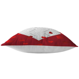 Personalized Red Heart Pillow