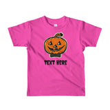 Personalized Halloween Short sleeve kids t-shirt