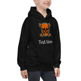 Personalized Halloween Skull Kids Hoodie