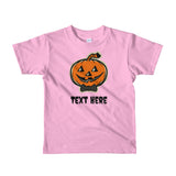 Personalized Halloween Short sleeve kids t-shirt