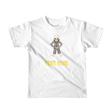 Personalized Halloween Skeleton Short sleeve kids t-shirt