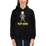 Personalized Halloween Skeleton Kids Hoodie