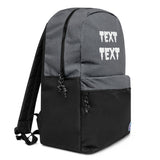 Personalized Text Embroidered Champion Backpack