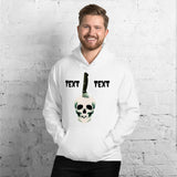 Personalized Halloween Skull Knife Hooded Sweatshirt