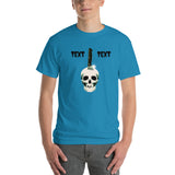 Personalized Halloween Skull Knife Short-Sleeve T-Shirt