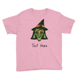 Personalized Halloween Witch Youth Short Sleeve T-Shirt