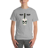 Personalized Halloween Skull Knife Short-Sleeve T-Shirt
