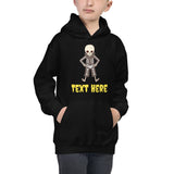 Personalized Halloween Skeleton Kids Hoodie