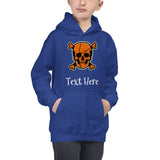 Personalized Halloween Skull Kids Hoodie