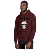 Personalized Halloween Skull Knife Hooded Sweatshirt