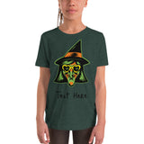 Personalized Halloween Witch Youth Short Sleeve T-Shirt