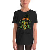 Personalized Halloween Witch Youth Short Sleeve T-Shirt
