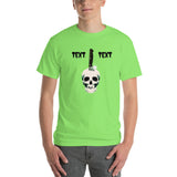 Personalized Halloween Skull Knife Short-Sleeve T-Shirt