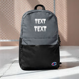 Personalized Text Embroidered Champion Backpack