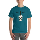 Personalized Halloween Skull Knife Short-Sleeve T-Shirt