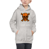 Personalized Halloween Skull Kids Hoodie