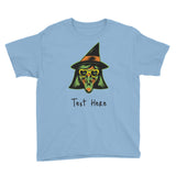 Personalized Halloween Witch Youth Short Sleeve T-Shirt