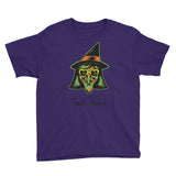 Personalized Halloween Witch Youth Short Sleeve T-Shirt