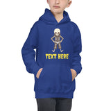 Personalized Halloween Skeleton Kids Hoodie