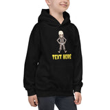Personalized Halloween Skeleton Kids Hoodie