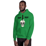 Personalized Halloween Skull Knife Hooded Sweatshirt