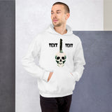 Personalized Halloween Skull Knife Hooded Sweatshirt