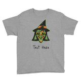 Personalized Halloween Witch Youth Short Sleeve T-Shirt