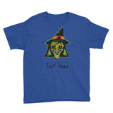 Personalized Halloween Witch Youth Short Sleeve T-Shirt