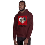 Photo And Text Customized Red Heart Hooded Sweatshirt
