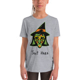 Personalized Halloween Witch Youth Short Sleeve T-Shirt