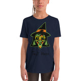 Personalized Halloween Witch Youth Short Sleeve T-Shirt