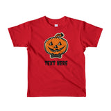Personalized Halloween Short sleeve kids t-shirt