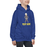 Personalized Halloween Skeleton Kids Hoodie