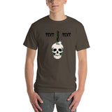 Personalized Halloween Skull Knife Short-Sleeve T-Shirt