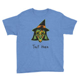 Personalized Halloween Witch Youth Short Sleeve T-Shirt