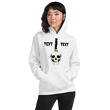 Personalized Halloween Skull Knife Hooded Sweatshirt