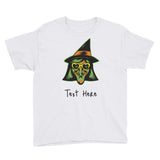 Personalized Halloween Witch Youth Short Sleeve T-Shirt