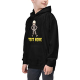 Personalized Halloween Skeleton Kids Hoodie